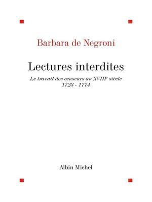 cover image of Lectures interdites